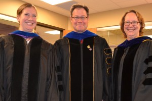 Dr. Emily Start, Dr. Chris Corley, & Dr. Elizabeth Sandell -- Honors Faculty 2014