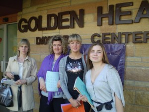 NESU delegates visit Golden Heart Child Care.